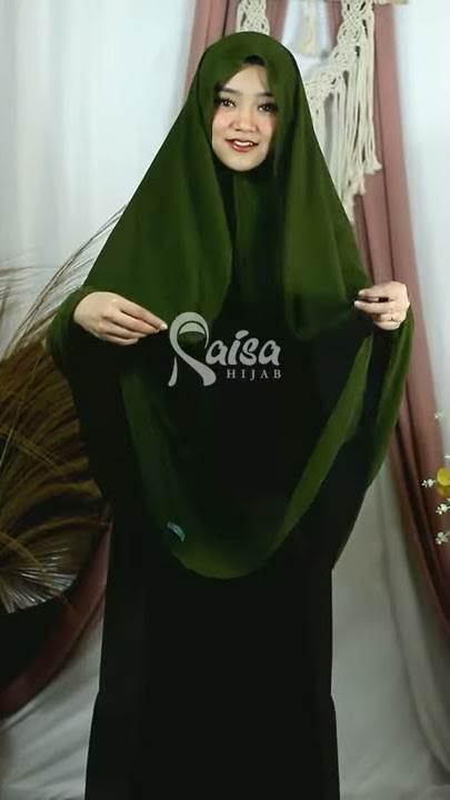 Tutorial khimar Adiba Jumbo Free Niqob bandana