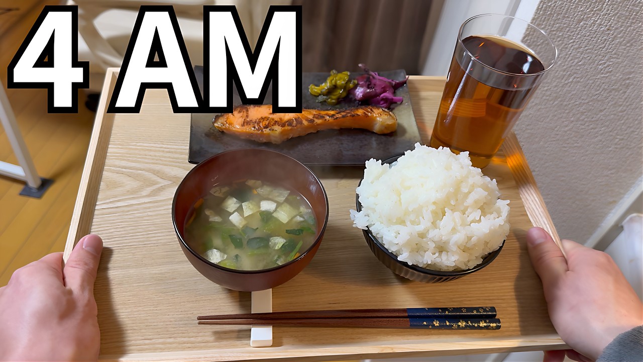 Before the City Wakes Up: 4AM Grilled Salmon Breakfast of a Japanese Salaryman