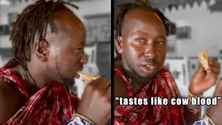 African Tribe tries Pizza for the First Time