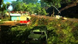 Cool Things to do in Just Cause 2 - Destroy those propaganda trailers