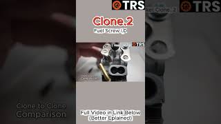 This Clone Carburetor has Different Standards - No High & Low Screw Identification.
Full Video here: https://www.youtube.com/watch?v=4FIRSDbmhQA This Clone Carburetor has Different Standards - No High & Low Screw Identification.
