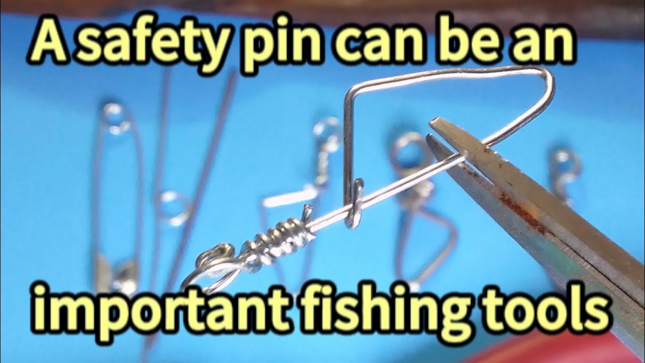 How to make a fishing equipment using a simple safety pin?