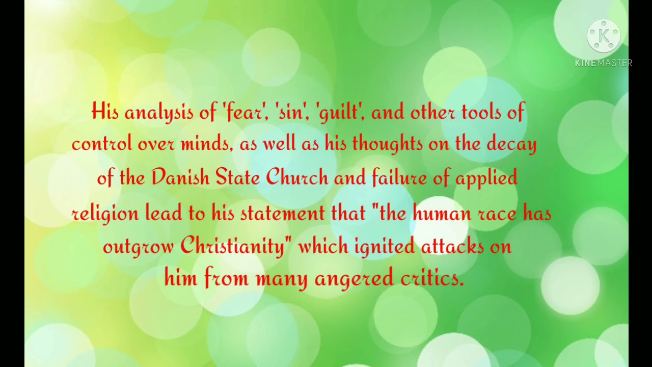 Søren Kierkegaard: The Proponent of Philosophy of Existentialism in Education