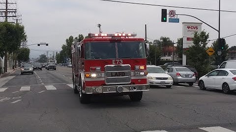 LAFD Engine 73 Responding