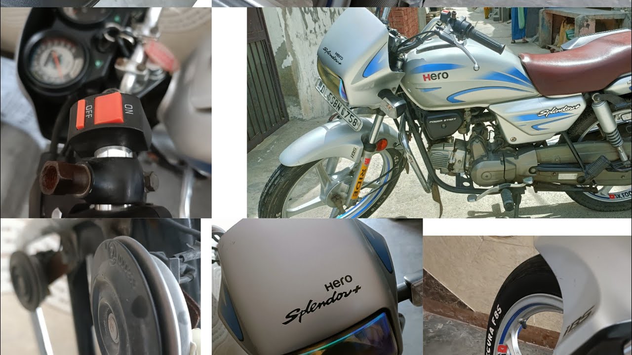 Hero Splendor Plus Silver Modified Hero Splendor Silver Colour