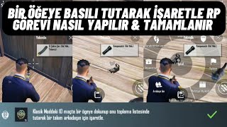 10 Maçta Bir Öğeye Dokunup Toplama Listesinde Tutarak Takım Arkadaşın İçin İşaretle & Pubg Mobile