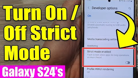 ⚙️ Galaxy S24/S24+/Ultra: How to Turn On/Off STRICT MODE
