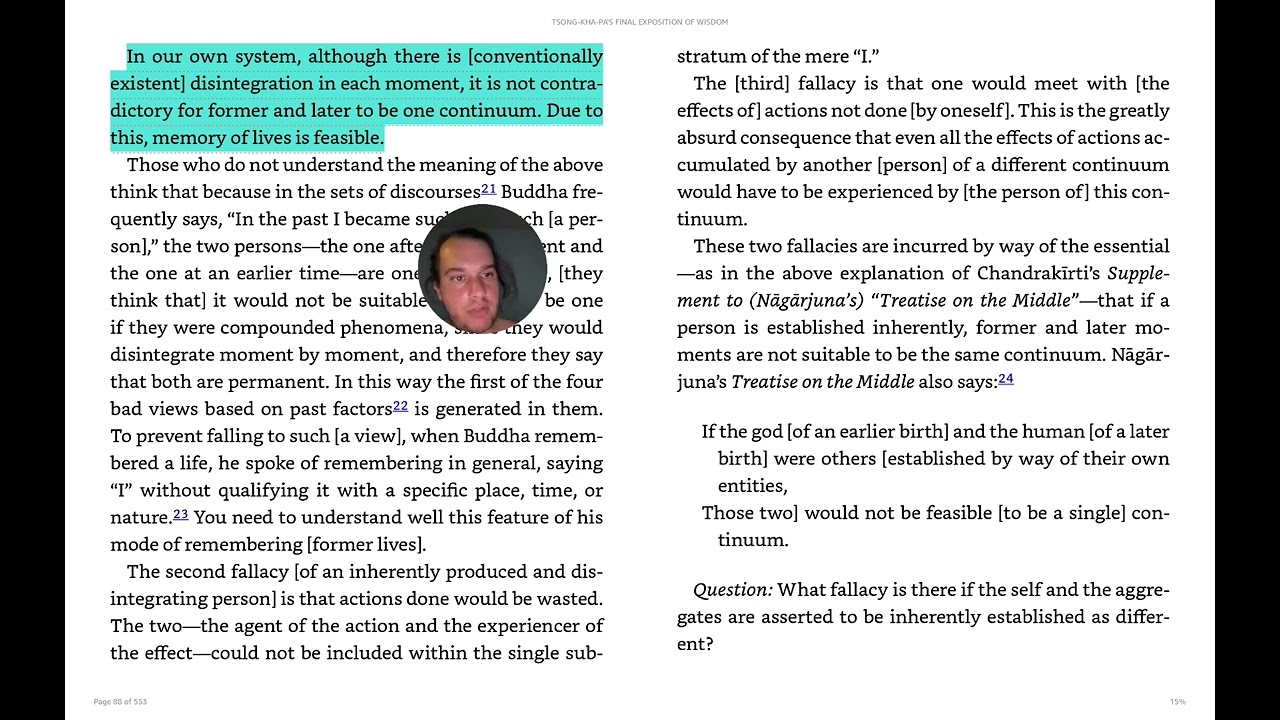 Reading books - Tsong-kha-pa's Final Exposition of Wisdom