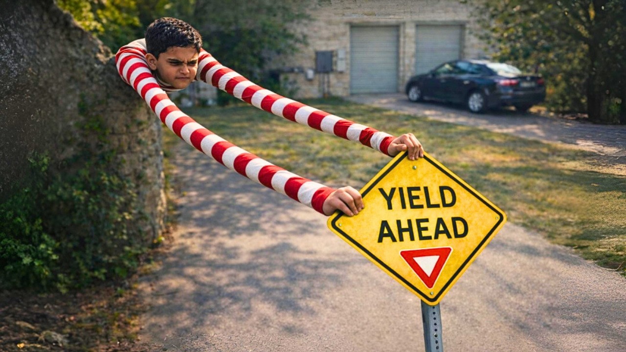 BOY wishes to have SUPERPOWERS, so a GHOST appears and grants him SUPER SKILLS, becoming INVINCIBLE