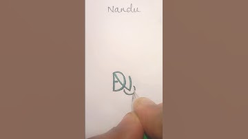 🦋Nandu🦋 #namelogo #logoscalligraphy #shortsviral #status #nametattoo #nameart #support #shortsviral