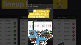 This massive  advantage in UFL lineup building 👷‍♂️ #ufl #draftkings #fantasyfootball #ufldfs