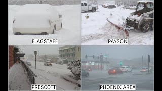 Relentless snow in Flagstaff, Payson and Prescott