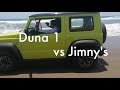 Probando el Susuki Jimny 2021 en las dunas.