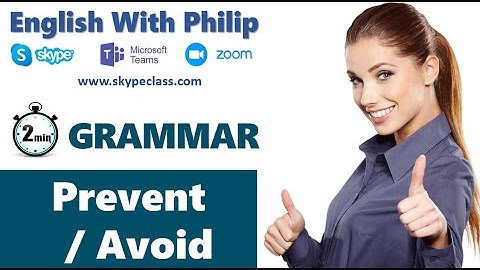 English Grammar | how to use prevent and avoid