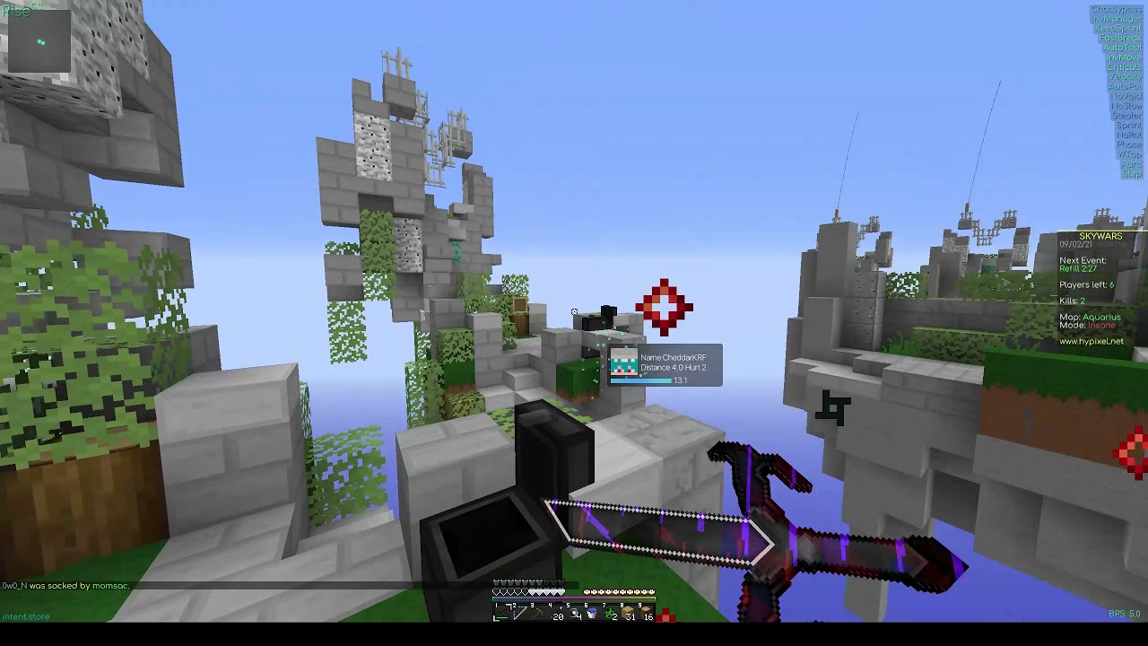 HACKING ON HYPIXEL WITH MVP+ Rank | Rise 5.31