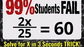 Viral Olympiad Question That Confuses Everyone | 2^x ÷ 25 = 60 Trick