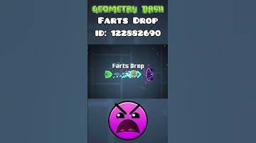 Farts Drop in Geometry Dash #gd #robtop #geometrydash #shorts