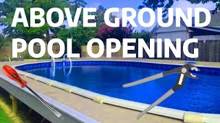 How to open a Above Ground Pool easy to follow steps.