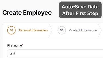 Filament Wizard: Save DB "Draft" After "Next" on First Step