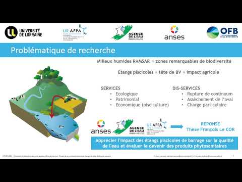 Etude de la pollution des bassins versants – Projet de recherche