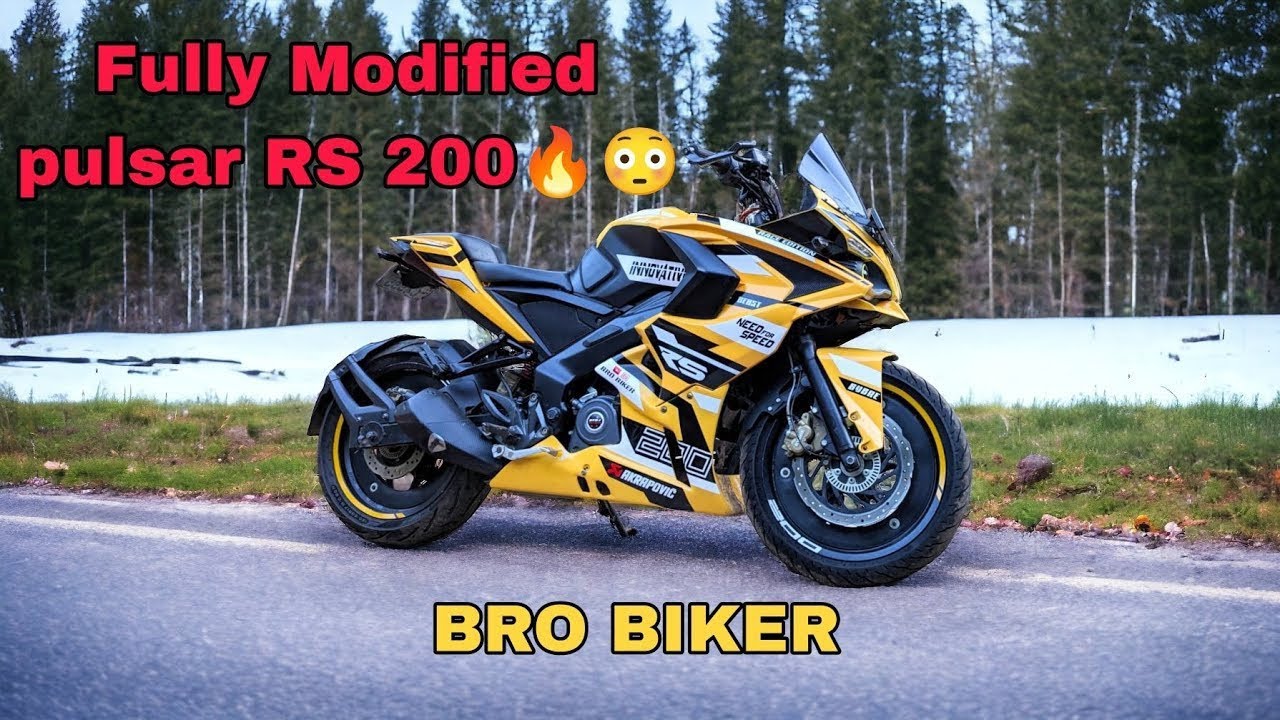 110/80/17 Front tyre INSTALLATION ON MY PULSAR RS 200 🔥 || Upsize Tyre || Bro Biker Tripura 