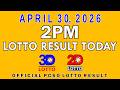 2pm Lotto Result Today April 30 2026 Swertres 3D Lotto Ez2 2D Lotto PCSO