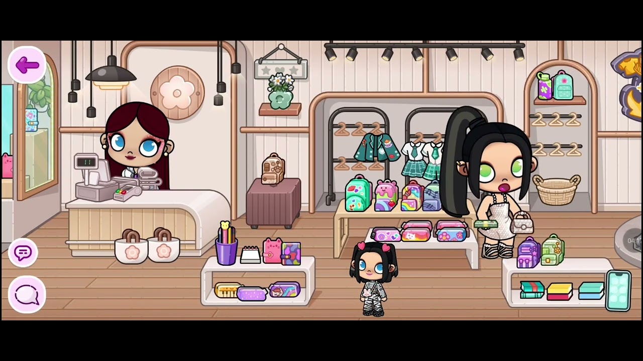 Comprando os materiais de Maitê 