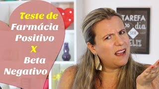 POSITIVE PHARMACY TEST AND NEGATIVE BETA | Monica Romeiro