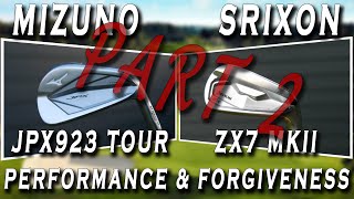 Mizuno JPX923 Tour vs Srixon ZX7 MKII Irons FORGIVENESS Winner!