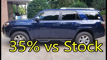 2016 Toyota 4Runner with 35% Window Tint: Before and After