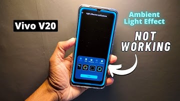 Ambient Light Effects Not Working On Vivo V20 | Vivo V20 Dynamic Effects | Problem Solve 😀