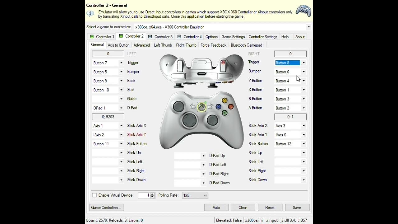 Cara merubah controller 2 ke controller 1 pada x360ce versi 3 youtube