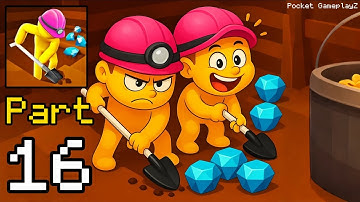 Dig Deep - Gameplay Walkthrough Part 16 - Hole 8 (iOS, Android)