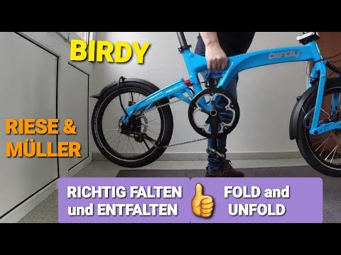 BIRDY RICHTIG FALTEN UND ENTFALTEN OHNE STRESS ? BIRDY folding Bike fold and unfold without stress