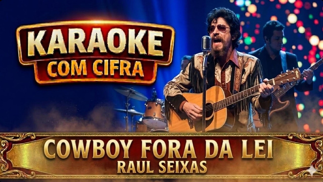 Karaoke com Cifra - Cowboy Fora da Lei (Raul Seixas) - Backing track sem voz e sem violão/guitarra