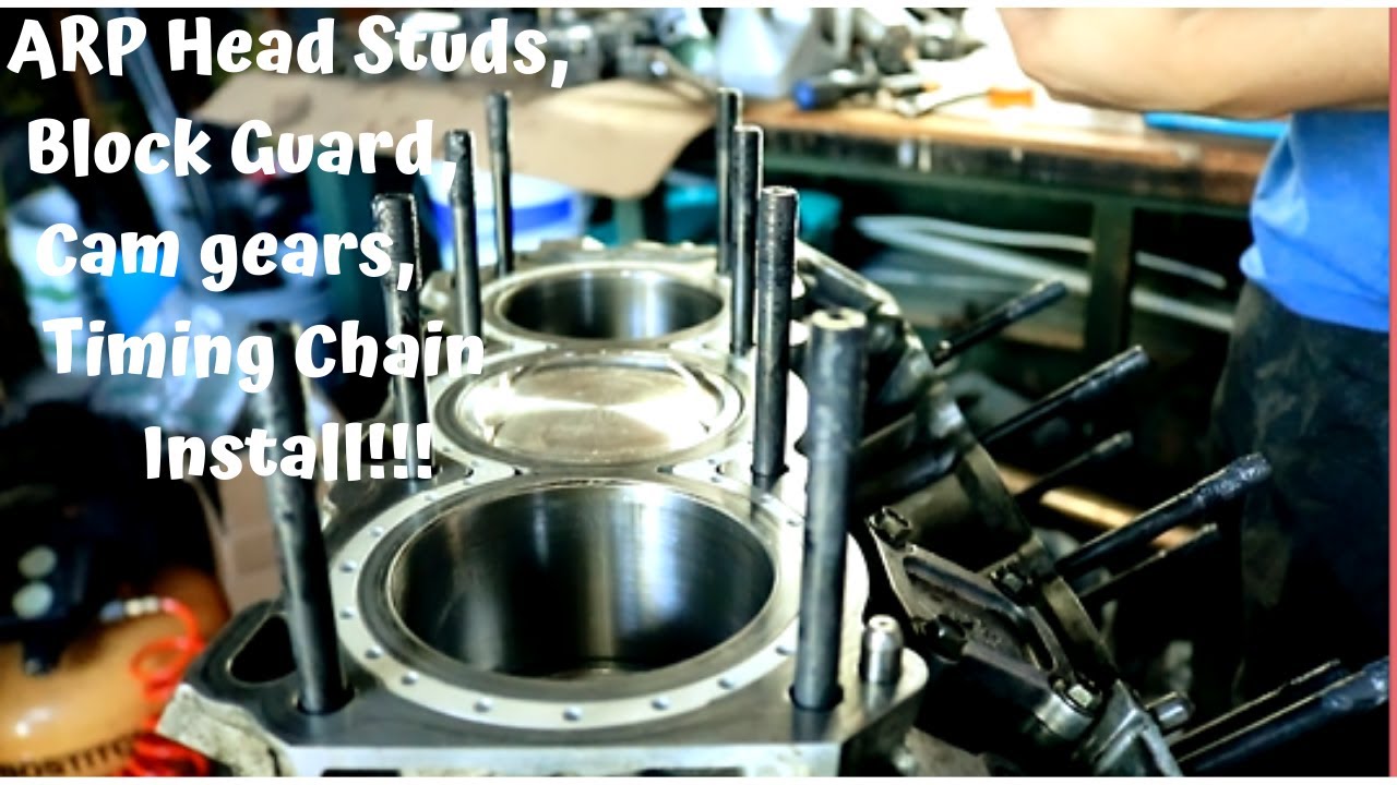 Putting the rest of the VQ35DE Built Motor Together - YouTube