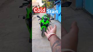 ZX6R Cold Start at 6AM 😳🔥 #kawasaki #shorts