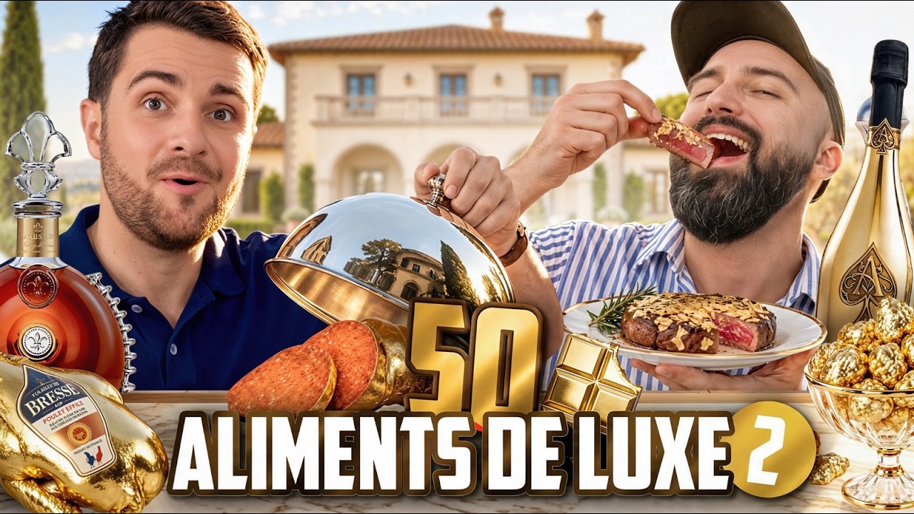 ON MANGE 50 ALIMENTS DE LUXE (et on les juge) #2