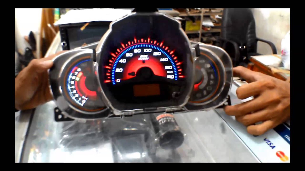 Install Indiglow Speedo Honda Brio YouTube