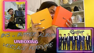 VERSACE PERFUME with BACKPACK + 'BUTTER' ALBUM UNBOXING