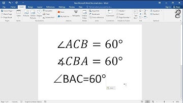 How to Insert Angle Symbol in Word Document
