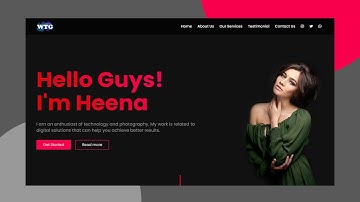🔴 Part - 1 of Portfolio Website using HTML CSS | Responsive website design | Portfolio website