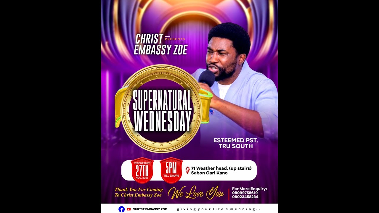 SUPERNATURAL WEDNESDAY SERVICE WITH PASTOR ROLAND ZION/PASTOR TRU SOUTH ...