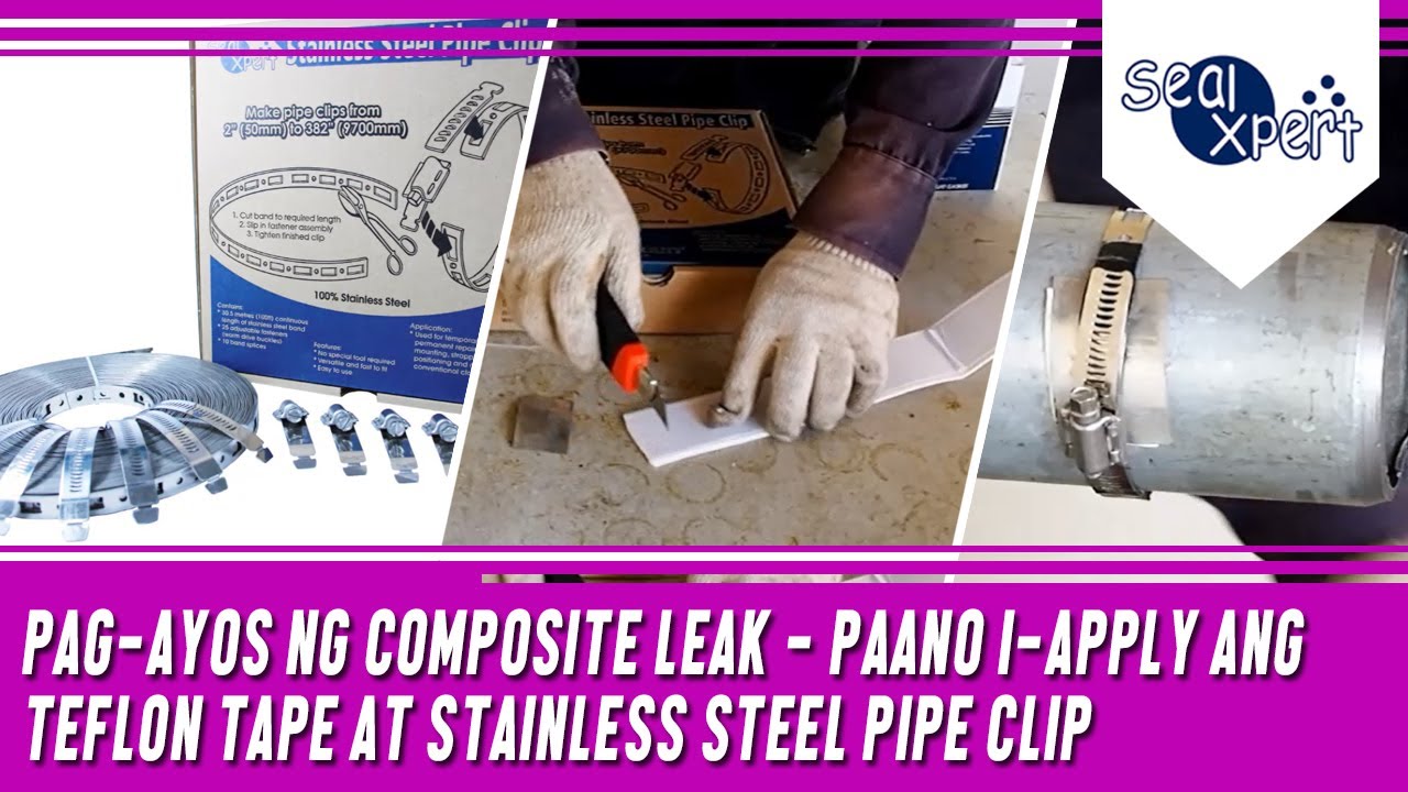 Pagayos ng Composite Leak Paano iapply ang Teflon Tape at Stainless