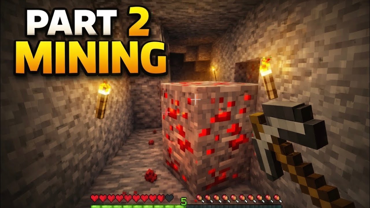 Day 3 1 Hour Minecraft Just More Mining (No Commentary) - YouTube