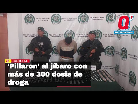 'Pillaron' al jíbaro con más de 300 dosis listas para distribuir en Bucaramanga
