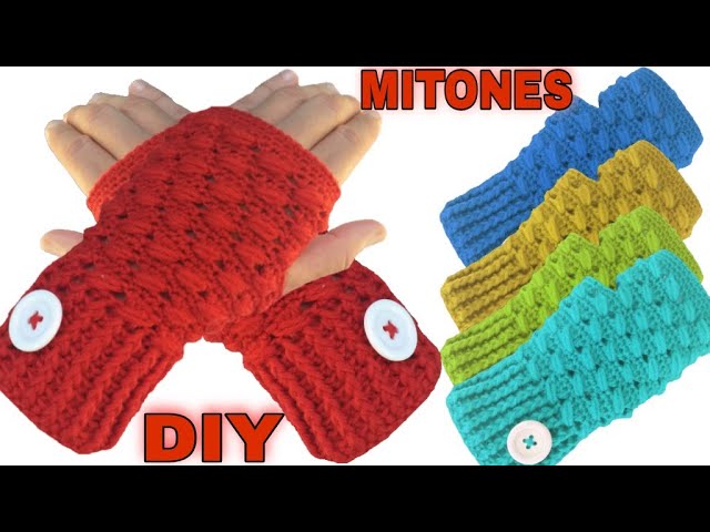 GUANTES SIN DEDOS O MITONES:DIY 