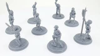 Verified Skeletons pack 3d printed miniature System Hub