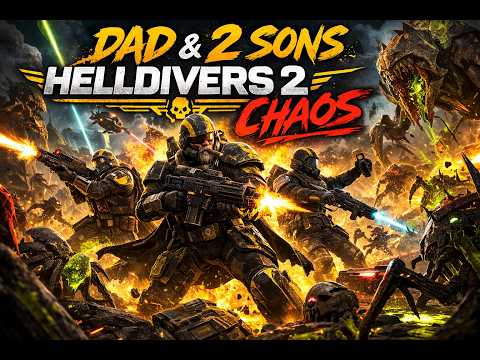 Helldivers 2 – Dad & 2 Sons Accidentally Start a Bug War