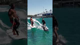 Raimana Teaching my Buddy to Surf and Has a Kid on His Board at the Same Time! Skills🔥🏄‍♂️🏄‍♂️🔥